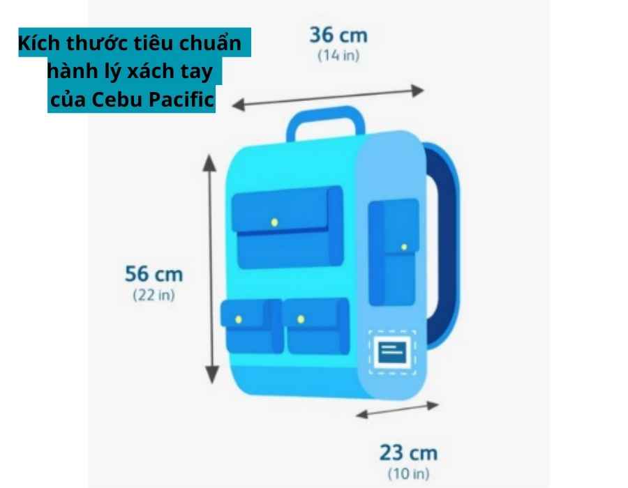 Quy định hành lý xách tay tuyến Việt Nam - Philippines của Cebu Pacific