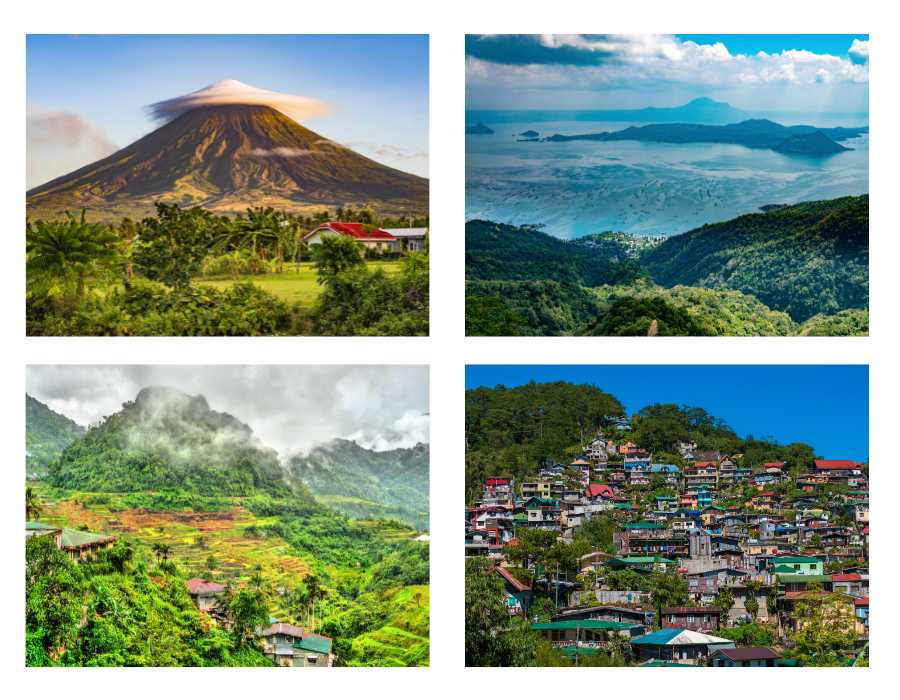 Các đảo chính và kích thước của trong tổng diện tích của Philippines