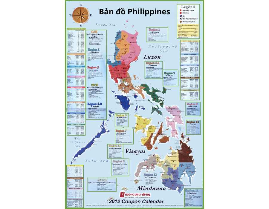 Hỉnh ảnh tổng quan bản đồ Philippines