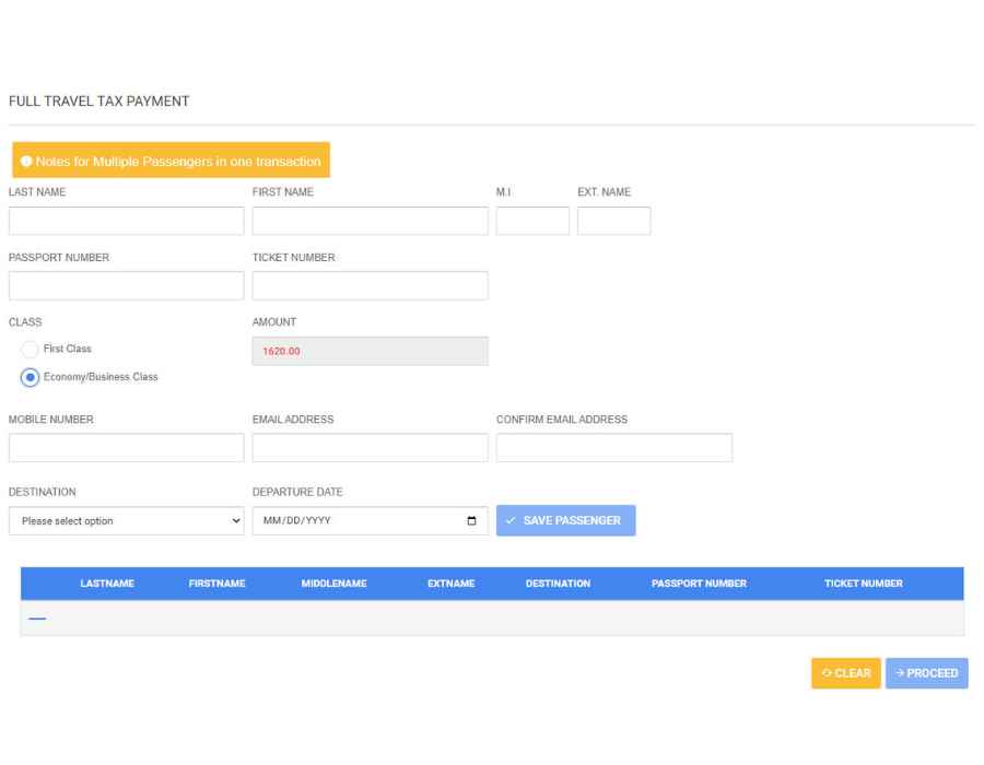 Hướng dẫn đóng phí Travel tax